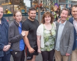 Joe Morgan, Limerick Marine Search and Rescue, Pauline Reilly, Caseys Centra, Duncan Casey, Ambassador for the Midwest Simon Community, Jackie Bonfield, CEO Midwest Simon Community, Myles Breen, Actor and Richard Lynch